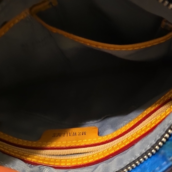 MZ Wallace Blue and Red Crossbody Bag - Picture 3 of 4